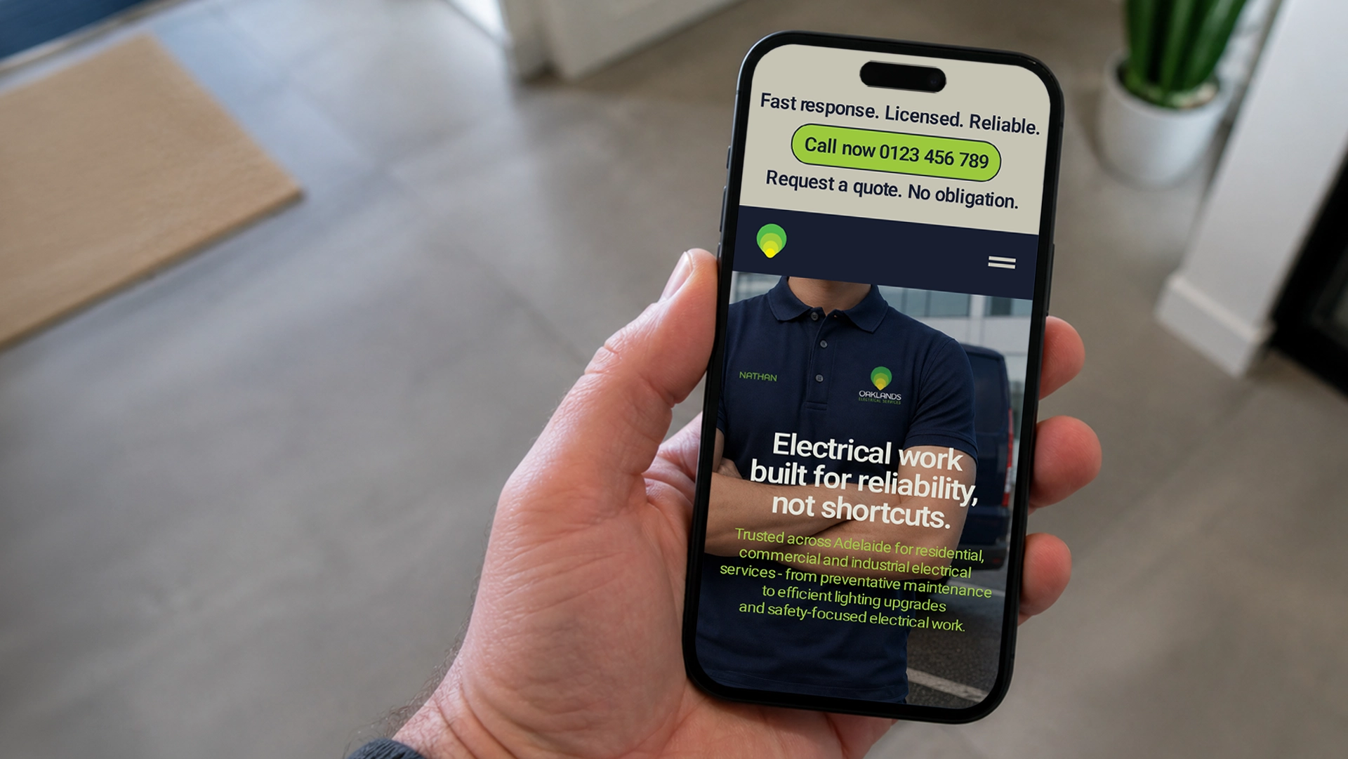 oaklands-electrical-services-mobile-website-curious-humans